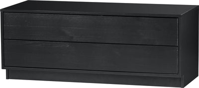 Mobile TV finca in legno - pino - nero - 40x100x40