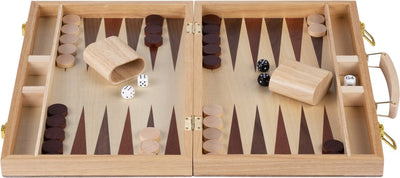 Backgammon madera marrón 48 x 38 cm