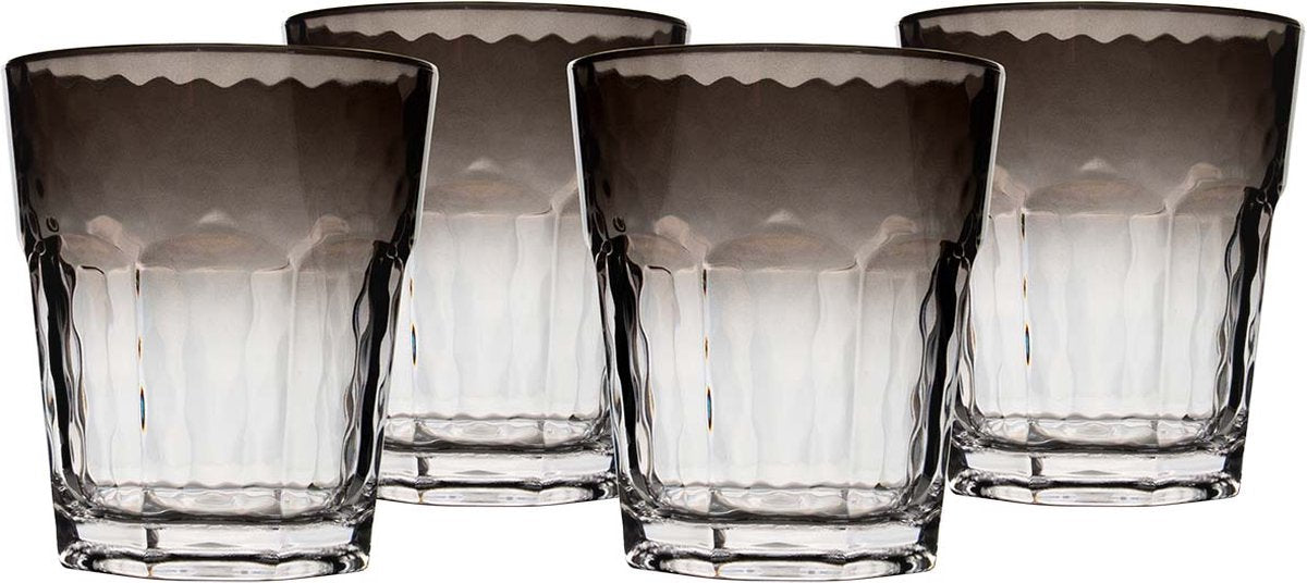 Bo-camp - limonade glas - smoke - 200 ml - 4 stuks