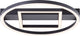 Brilliant maureen - lampada da soffitto - LED 24w - 3000k - nera