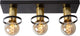 Lucide anaka - lampada da soffitto (lampada da soffitto) - 3xe27 - nero