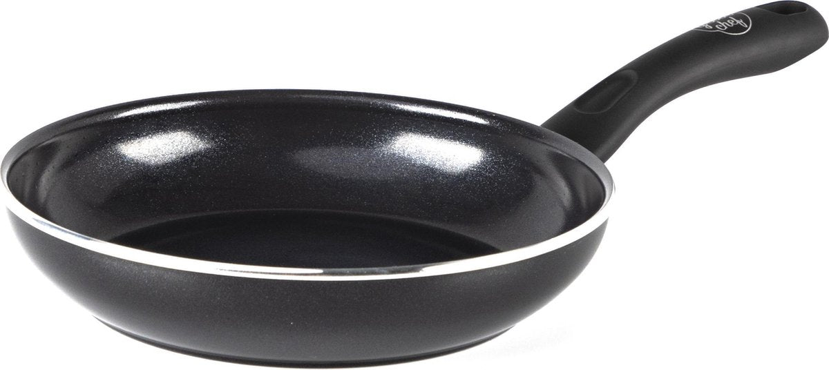 Padella Greenchef Diamond 20 cm - rivestimento antiaderente senza pfas - padella a induzione - padella in ceramica - adatta al forno fino a 160°C - maniglia di raffreddamento - nera