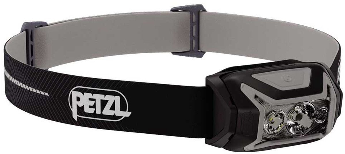 Petzl actik core - linterna frontal - 625 lúmenes - recargable y ligera - para caminar, correr y acampar - negra