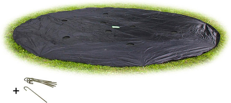 Exit toys exit groundlevel trampoline afdekhoes ø427cm - trampoline beschermhoes - weerbestendig - rond - afdekzeil
