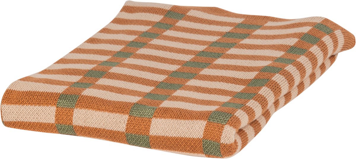 Alfombra Woood vola - algodón - verde naranja - 1x170x130
