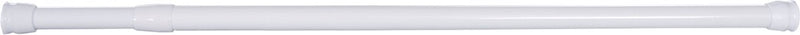 Differnz round douchestang - om vast te klemmen - aluminium veredeld - 75 x 125 cm - wit