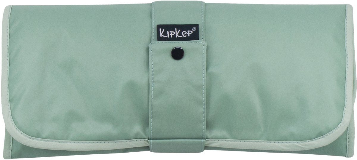Kipkep napper - verschoonmatje - pale green - waterproof (excl. luieretui)