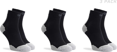 Calzini da corsa Rogelli core - confezione da 3 - nero grigio - 44 47