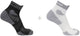Salomon - aero ankle socks | 2-pack | enkelsokken | maat m 39-41 - zwart wit