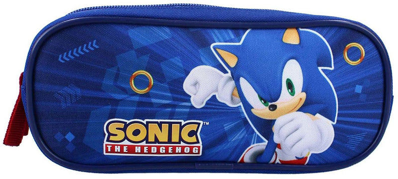Estuche Vadobag Sonic Still Unstoppable, 2 compartimentos - azul