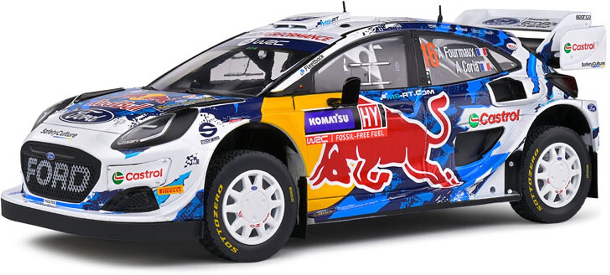 Solido ford puma rally 1 rally sweden '24 #16 fourmaux coria schaal 1:18