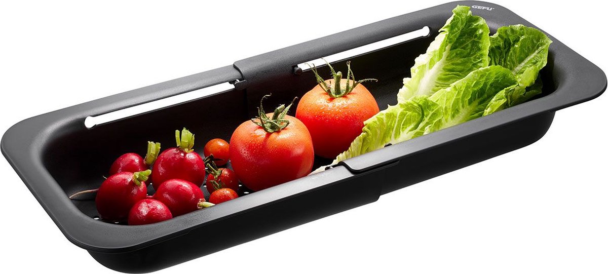 Scolapasta estensibile per lavello Gefu drenare - da 34 a 47 cm - plastica - lavabile in lavastoviglie
