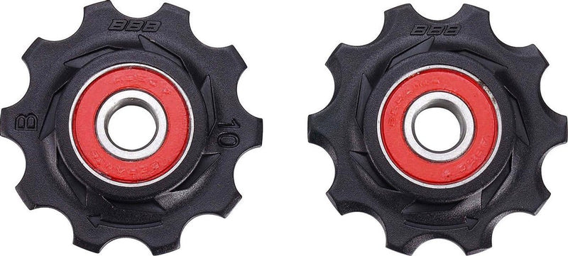 Ruedas de cambio cerámicas para ciclismo bbb shimano, campagnolo sram - 7 velocidades, 8 velocidades, 9 velocidades, 10 velocidades - duraderas - negras - 10 dientes - rollerboys ceramic bdp-11