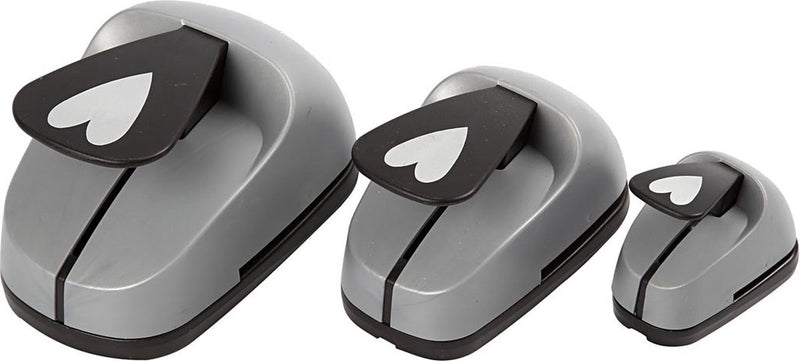 Set perforatori Creativ Company, cuore, misura 25+49+75 mm, 3 pezzi 1 scatola