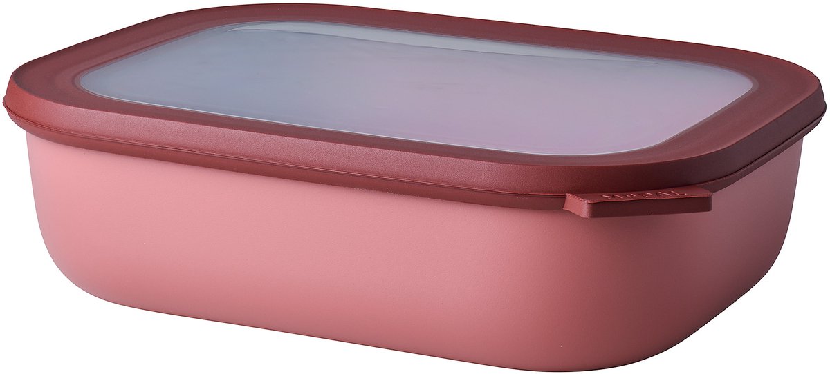 Mepal - recipiente para alimentos circular multitazón - 2000 ml - rectangular - malva vivo