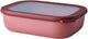 Mepal - recipiente para alimentos circular multitazón - 2000 ml - rectangular - malva vivo
