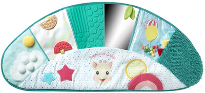 Alfombra de despertar sensorial Sophie la jirafa – alfombra de juegos para bebés con >16 texturas diferentes – estimula los sentidos, el tacto y las habilidades motoras – segura, enrollable y portátil – adecuada para bebés a partir de 10 meses