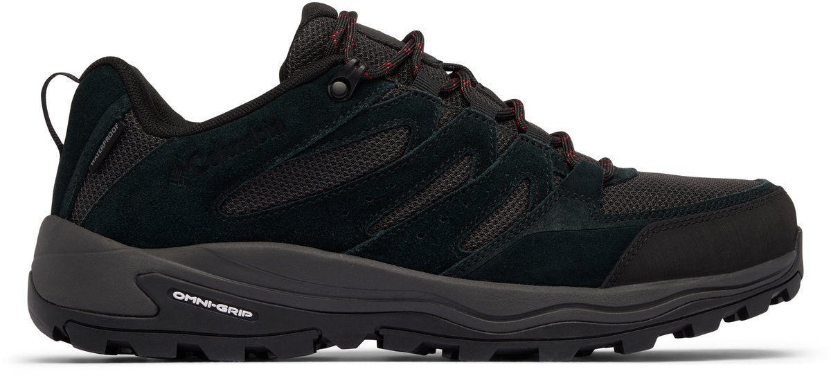 Columbia redmond™ iv low waterproof heren wandelschoenen - black, mountain red