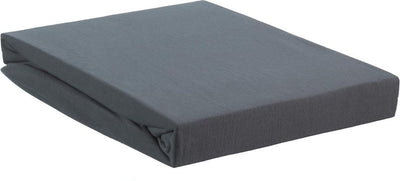 Beddinghouse - jersey elasticizzato - lenzuolo con angoli - 180x220 cm - grigio freddo - qualità premium