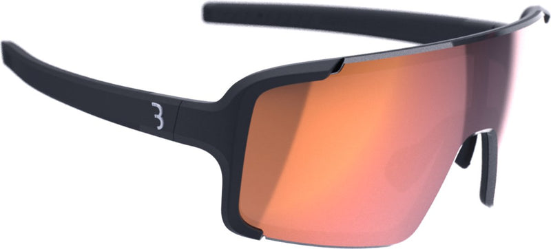Bbb ciclismo gafas de ciclismo chester flux hombre y mujer - gafas deportivas de alto contraste - gafas de ciclismo con lentes flux - antivaho - negro mate rojo - bsg-74