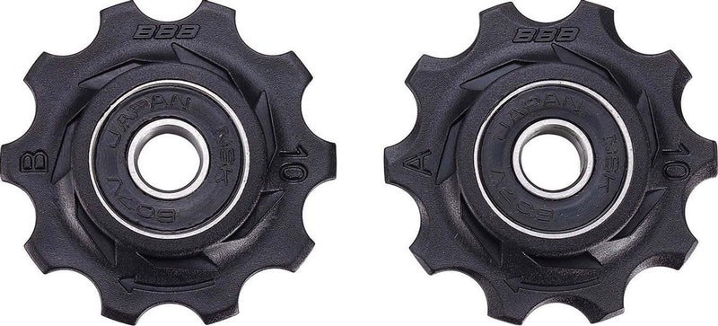 Ruedas de cambio de ciclismo bbb shimano, campagnolo sram - 7 velocidades, 8 velocidades, 9 velocidades, 10 velocidades - duraderas - negras - 10 dientes - rollerboys bdp-01
