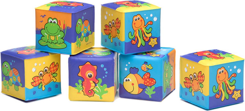 Playgro blocchi morbidi - giocattoli da bagno - blocchi da bagno - set di 6 pezzi - giocattoli per bambini - giocattoli 1 anno - giocattoli per bambini - giocattoli da bagno - giocattoli da bagno - giocattoli da bagno per bambini