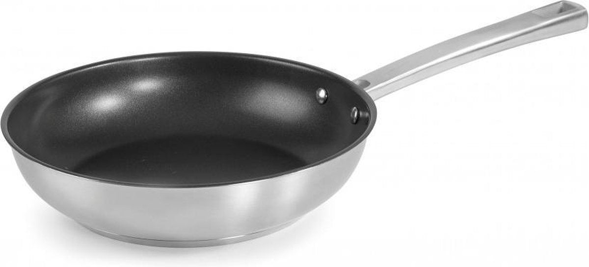 Sartén foodie de Lacor con revestimiento antiadherente - tapa ø 24cm - acero inoxidable