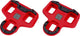 Tacchetti Bbb cycling look keo bici da strada - multiclip - gioco 7° - tacchetti con gommini antiscivolo - compatibili con pedali look keo - rossi - bpd-04a