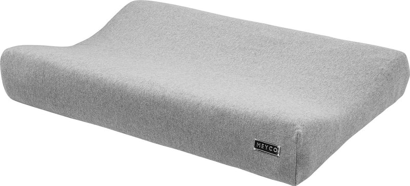 Meyco funda cambiador baby knit basic - gris melange - 50x70cm