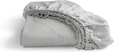Cenicienta - fin de semana - sábana ajustable - 1 persona - 100% algodón - 80x210 cm - hasta 25 cm de altura del colchón - gris claro