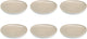 Medard de noblat - lino oslo - piatto piano 28 cm - 6 pezzi - gres