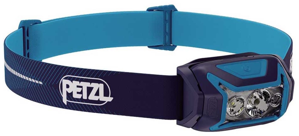 Petzl actik core - linterna frontal - 625 lúmenes - recargable y ligera - para caminar, correr y acampar - azul