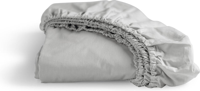 Cenerentola - weekend - lenzuolo con angoli - adatto per boxspring - 100% cotone - 90x200 cm - altezza materasso fino a 25 cm - grigio chiaro