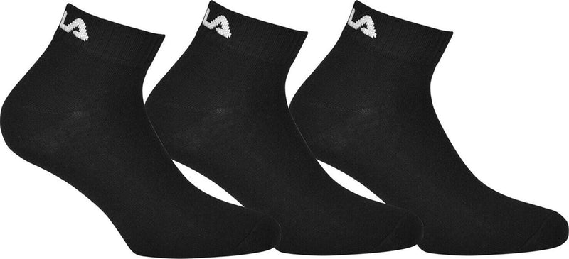 Fila - calzini alla caviglia confezione da 3 - calzini neri - 43 - 46 - nero