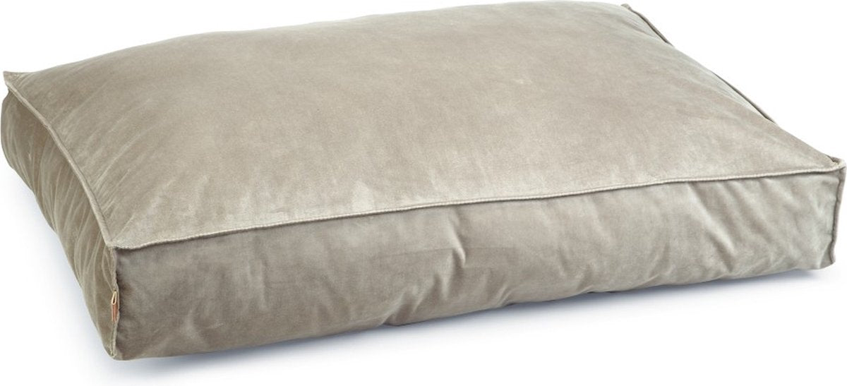 Designed by lotte nalino - cuscino per cani - velluto - velluto - grigio - 100x70x15 cm