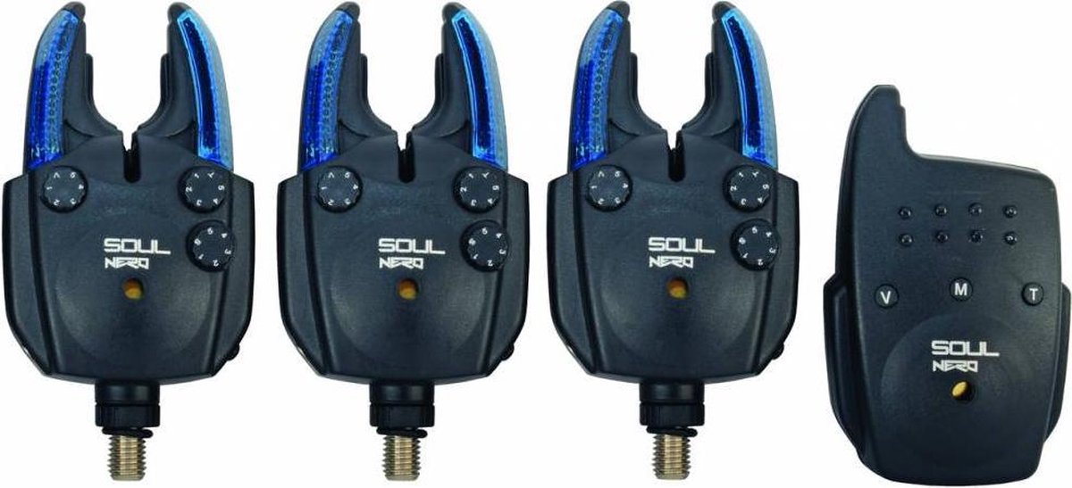 Soul nero bite indicator set 3+1 - uitbreidbare beetmelderset met luxe koffer