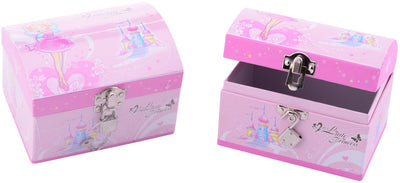 Portagioie Johntoy con serratura rosa