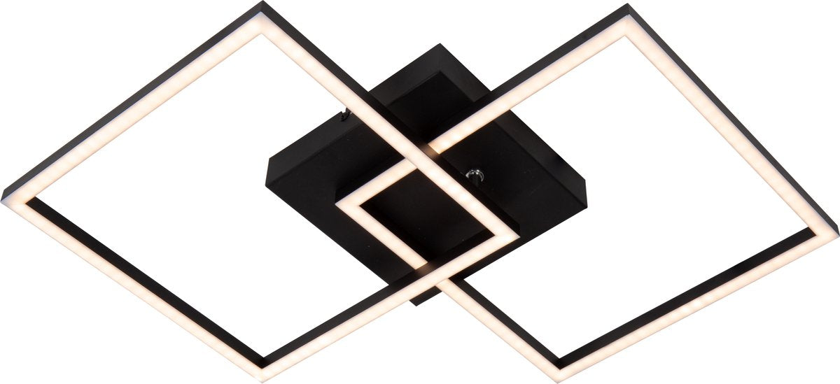 Lucide arianne - lampada da soffitto (plafoniera) - led - cct - 1x23w 2700k 4000k - nero