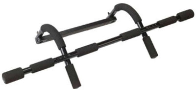 Tunturi deurtrainer - fitness-set - door gym - optrekstang - opdrukstang - zwart - incl. gratis fitness app