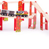 Bigjigs houten rails - viaduct uitbreidingsset, 27dlg.