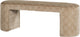 Banco Woood Jacob de diseño - tejido - natural - 46x130x46