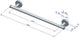 Plieger handdoekbeugel magnetisch 430mm brushed