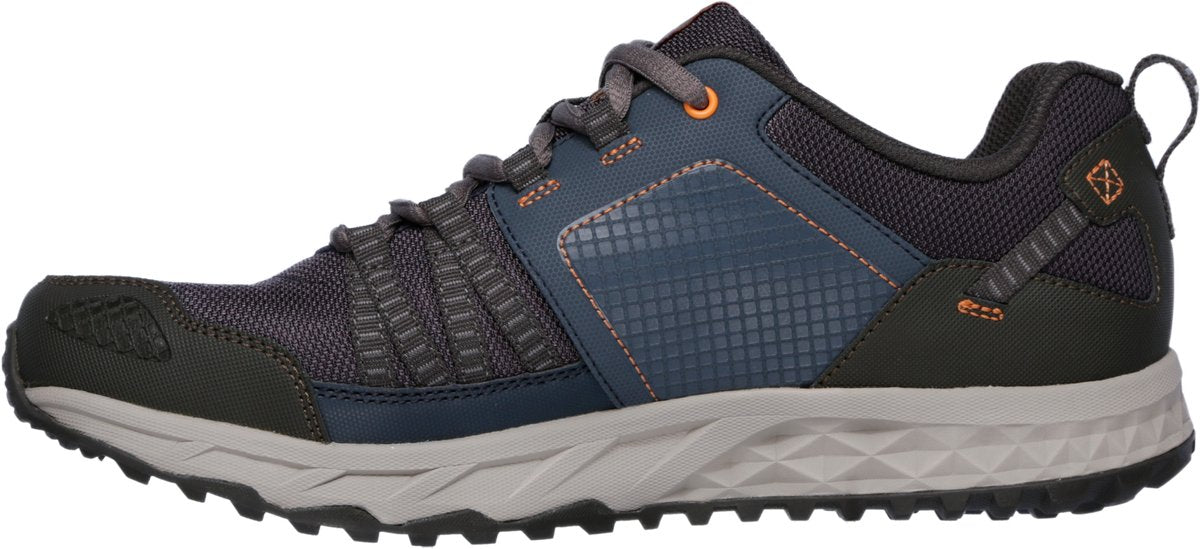 Skechers escape plan heren wandelschoenen - donkerblauw oranje