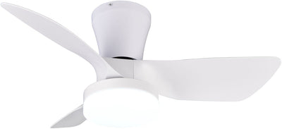 Rl live your light reality randers - fan - white matt - incl. 1x SMD 20 W - remote control - integrated dimmer - continuously adjustable light color - dimmable with switch - not externally dimmable - memory function - summer and winter mode - 6 speed