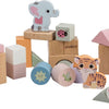 Joueco the Wildies Wooden Blocks, 50st
