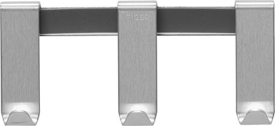 Tiger basic - gancio porta asciugamano per cabina doccia 6-8 mm - acciaio inossidabile spazzolato