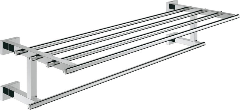 Grohe essentials cube handdoekhouder met rek voor meerdere handdoeken - 600 mm