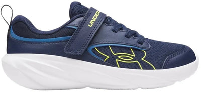 Scarpe sportive da ragazzo Under Armour ua bps surge 5 ac-blu - academy - blu egeo - luce flash