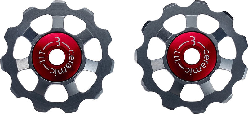 Ruote deragliatore Bbb ciclismo in alluminio ceramico shimano, campagnolo sram - 9 velocità, 10 velocità, 11 velocità, 12 velocità - durevoli - grigio - 11t - aluboys ceramica 11t bdp-22