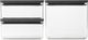 Brabantia tasty+ voorraadbussen - stapelbaar - 1,5 + 1,5 + 3,5 l - dark grey